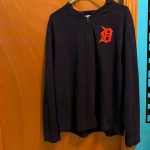 Majestic Detroit Tigers Quarter Zip Hoodie